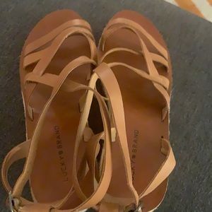 Brand new Lucky brand sandals leather
